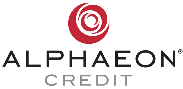 Alphaeon Credit logo with swirl