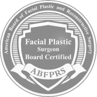 Facial plastic surgery board certification emblem