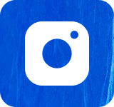 Instagram logo on a blue background