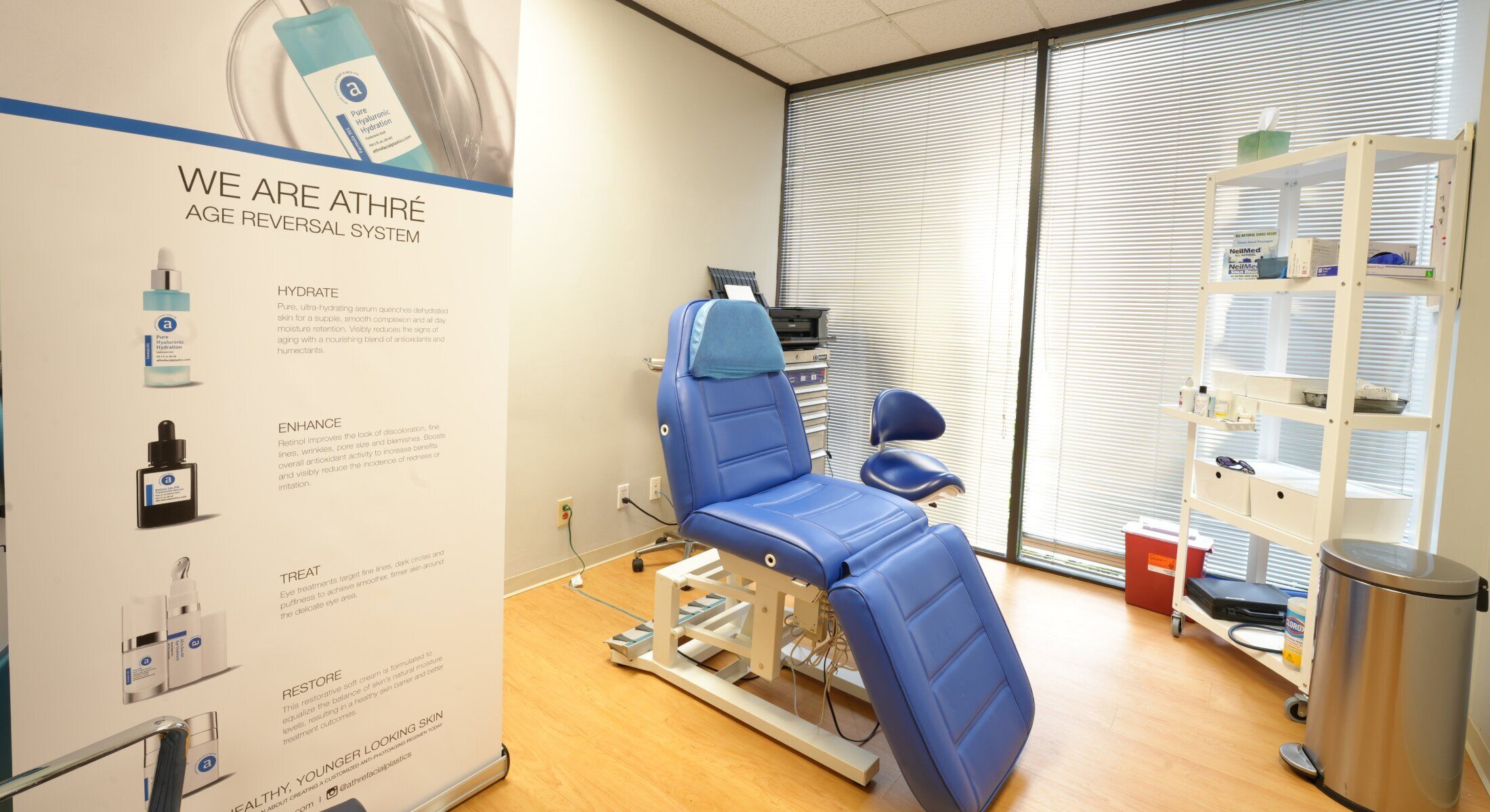 Medical treatment room for age reversal services.